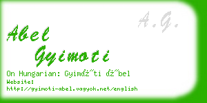 abel gyimoti business card